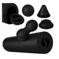 5-in-1 Faszienrollen Set mit Faszienrolle 37cm, Duoball, Massageball und Kegel aus EPP-Schaumstoff schwarz