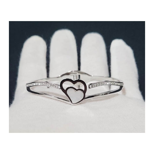 Aufklappbarer Armreif Herz mit Zirkone