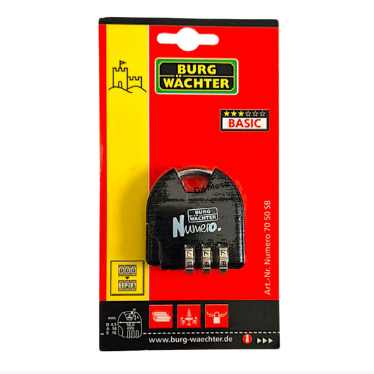 Burg Wächter Zahlenschloss Vorhangschloss Numero 70 50 SB