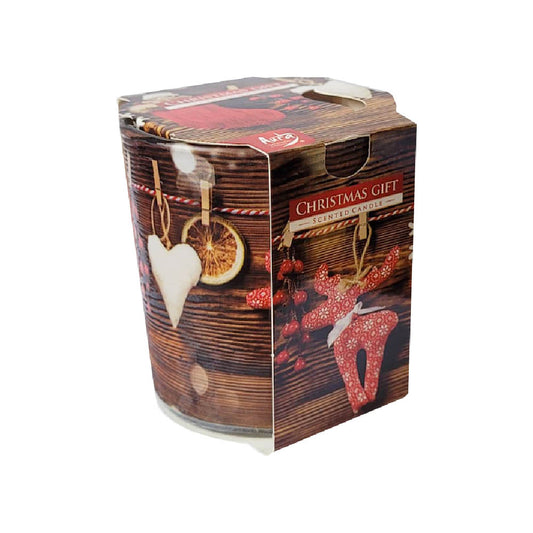 Duftkerze im Glas Christmas Gift Time Brenndauer 22 Std 100g
