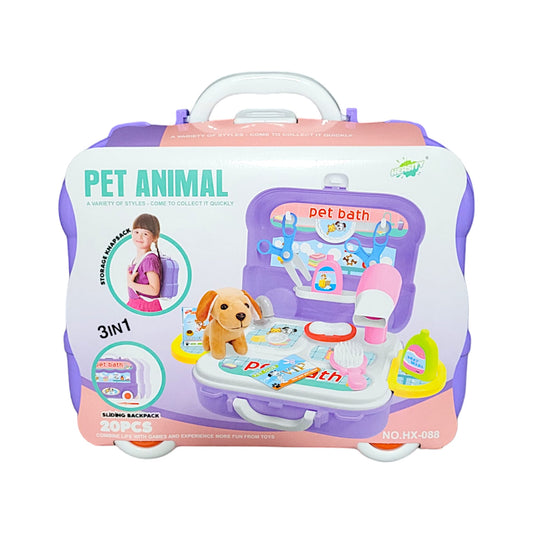 Tierpflege set für Kinder 3in1 - 20 teilig