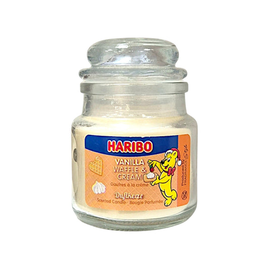 Haribo Duftkerze All Year Vanilla Waffle und Cream 85g
