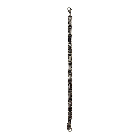 Herrenarmband aus Edelstahl – Massives Kettendesign Schwarz
