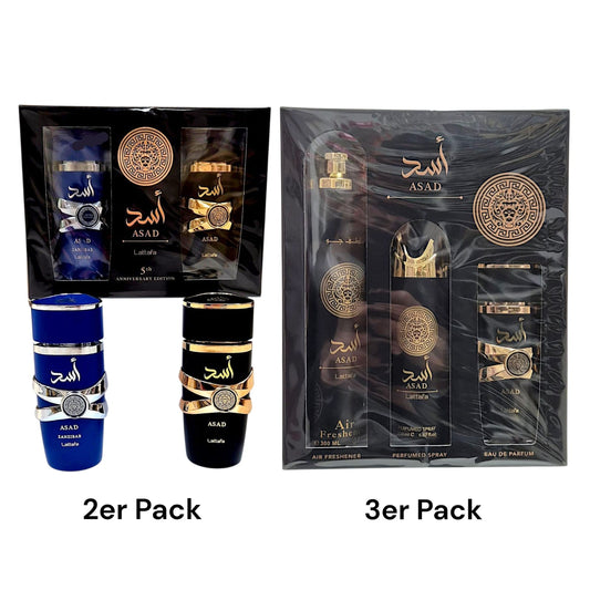 Lattafa Asad und Asad Zanzibar SET 2er und 3er Eau de Parfum