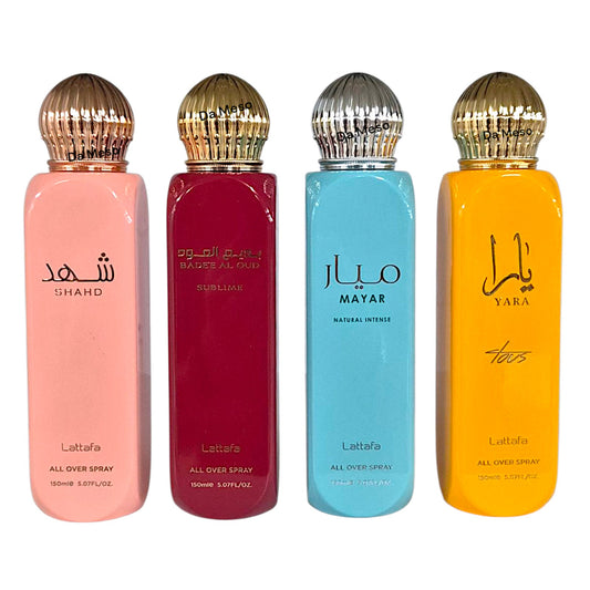 Lattafa All Over Spray 150ml verschiedene Sorten