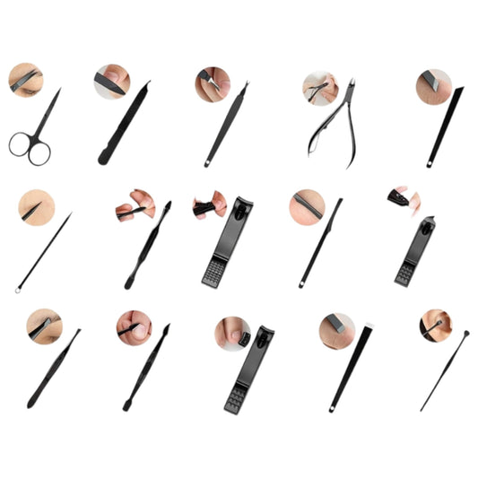 Maniküre-Set Nagelschere Set Nagelknipser Maniküre Pediküre 16er Etui