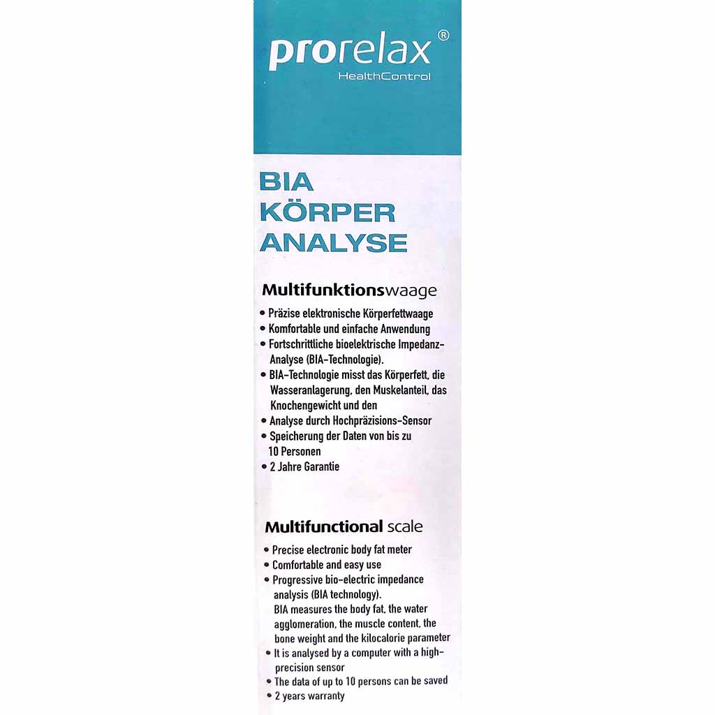 Bio Körperanalyse Multifunktionswaage