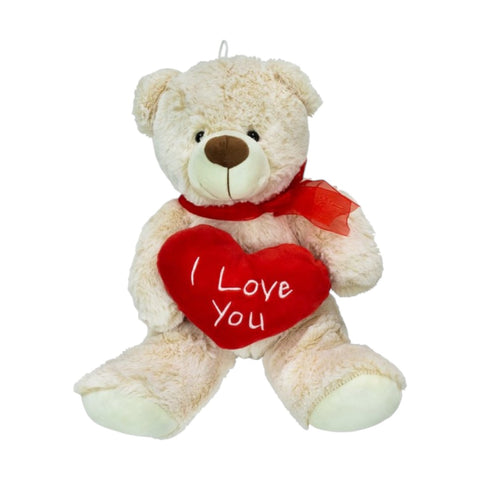 Plüschbär mit Herz Kuschelbär als Geschenk 20 cm