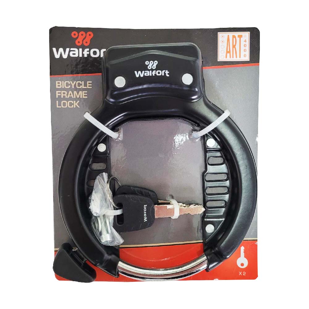 Walfort Rahmenschloss für Fahrrad und Motorrad mit 2 Schlüssel