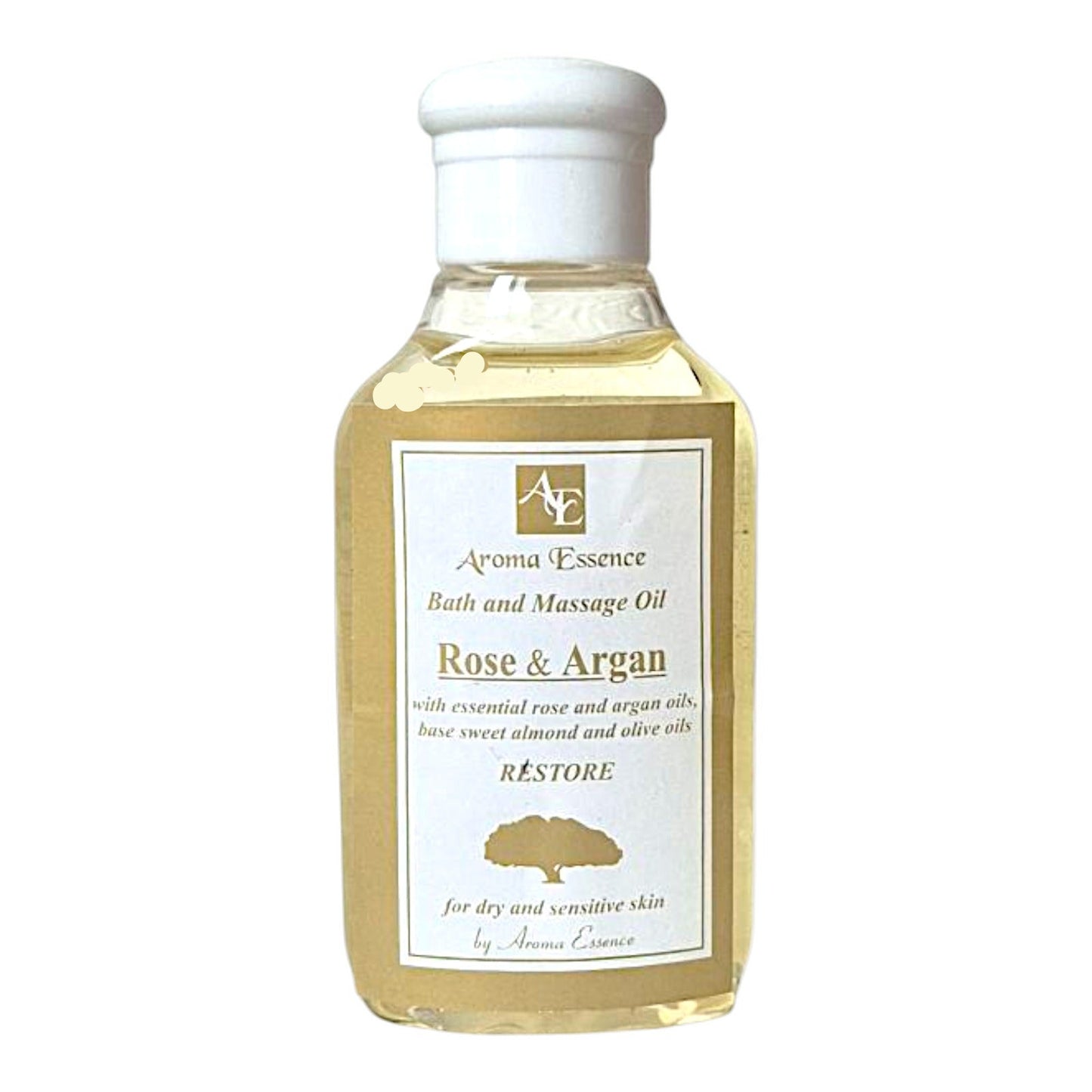 Rosen & Argan Badeöl mit Mandelöl – intensive Pflege für trockene Haut