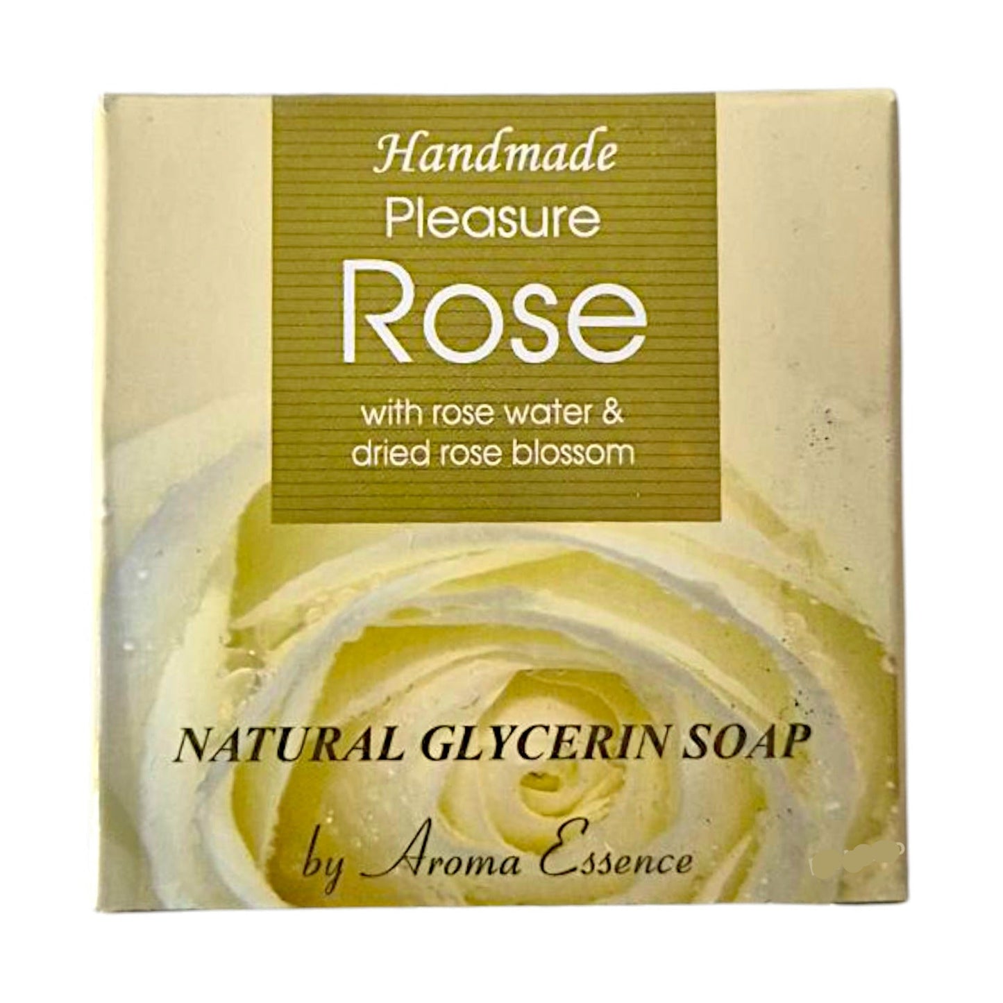 Rosen Glycerin Seife – Handmade mit Rosenwasser & Blüten 60g