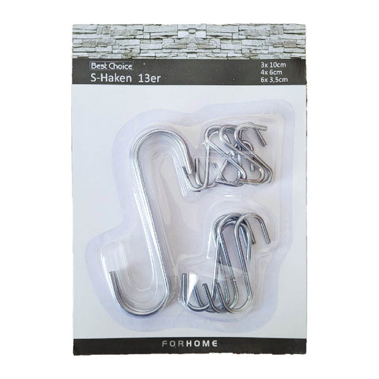 Haken S Formhaken Edelstahl 13 Stück