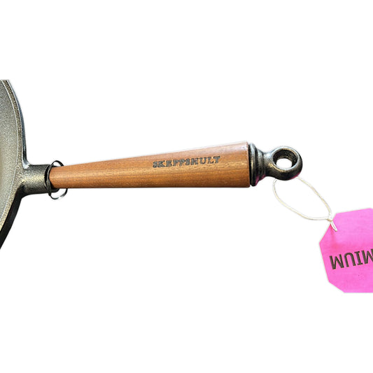 Skeppshult Wok Gusseisen mit Walnussholzgriff – 30 cm Cast Iron