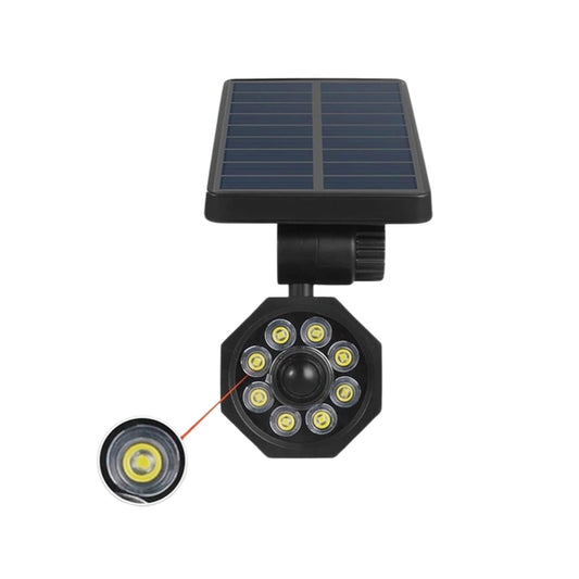 Solar LED Lampe mit Bewegungs- & Dämmerungssensor – 8/9 LED Gartenleuchte, kabellos, verstellbar, Außenbeleuchtung