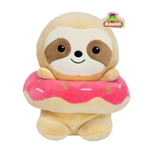 Tierkuscheltiere mit Donut Kawaii Plüsch Kuscheltier ca. 23 cm 6 süße Modelle