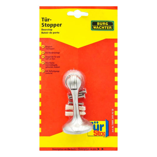 Burg Wächter Wand Magnet Türstopper 2495 Ni SB