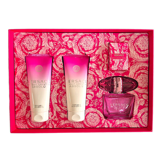 Versace Bright Crystal Absolu Set EDP 90ml + BL 100ml +SG 100ml +EDP 5ml