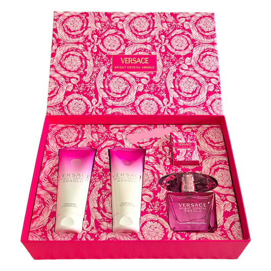 Versace Bright Crystal Absolu Set EDP 90ml + BL 100ml +SG 100ml +EDP 5ml