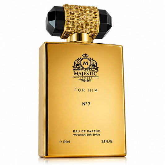 Majestic for Him No 7 Gold Eau de Parfum 100 ml – würziger Herrenduft mit Bergamotte, Zimt und Tonkabohne