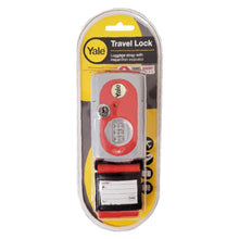 Cinghia per bagagli Travel Lock con lucchetto a combinazione, cinghia per bagagli di Yale