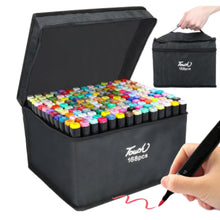 Alkoholmarker Set 168 Farben – Touch Marker Filzstifte mit Tragetasche für Zeichnen, Manga & Illustration