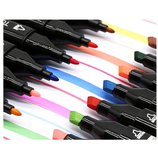 Alkoholmarker Set 168 Farben Touch Marker doppelseitige Filzstifte mit Tragetasche für Manga Illustration Zeichnen – Bild 4
