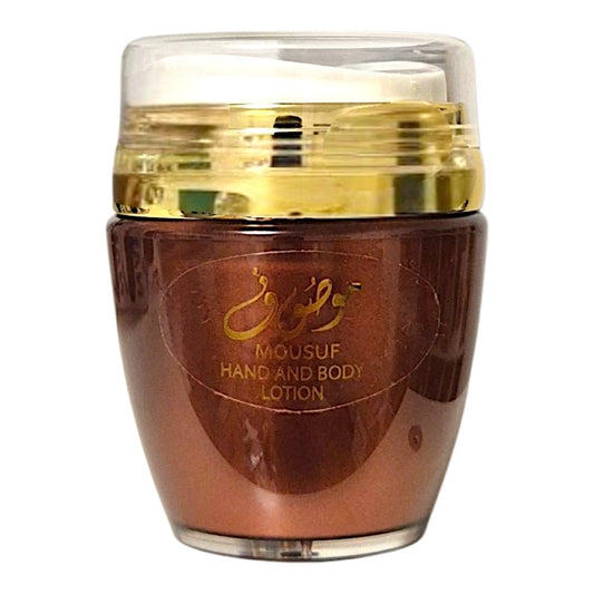 Ard Al Zaafaran Mousuf Body Lotion 45 ml – orientalischer Unisex-Körperpflegeduft mit Ananas, Pfeffer und Zedernholz