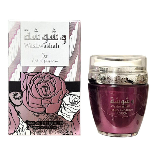 Ard Al Zaafaran Waswashah Body Lotion 45 ml – orientalische Damen-Körperlotion mit Himbeere, Jasmin und Vanille – Bild 2