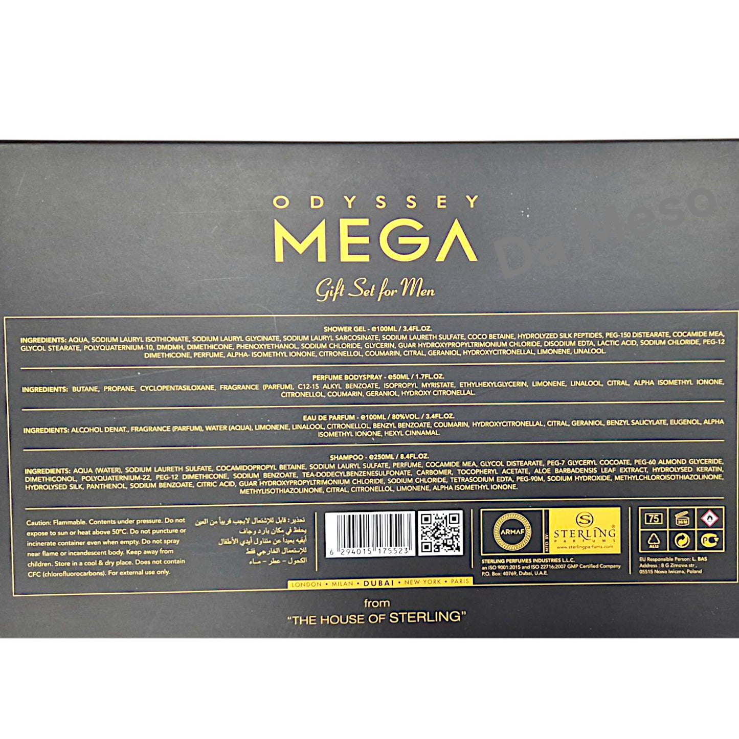 Armaf Odyssey MEGA SET Eau de Parfum 100ml 4 Teilig