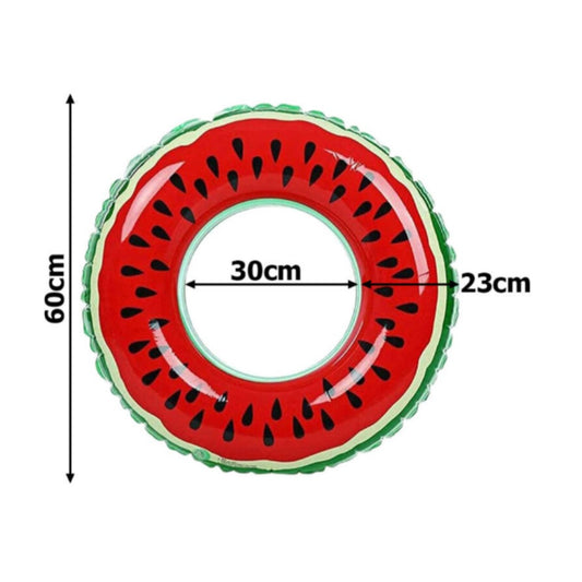 Aufblasbarer Wassermelonen Schwimmring 65 cm – bunter Pool Schwimmreifen fuer Kinder 3 bis 6 Jahre – Bild 4