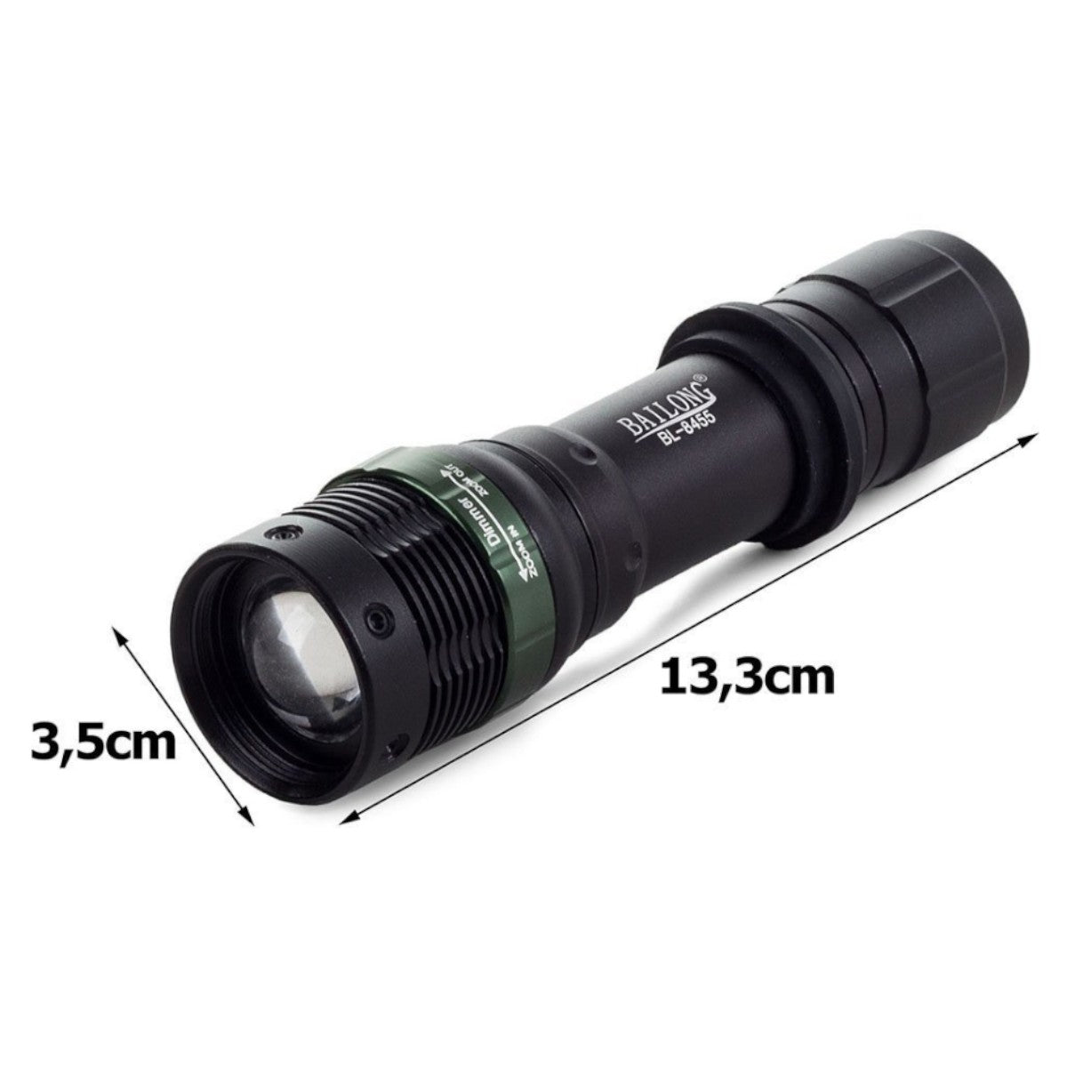 Bailong taktische LED-Taschenlampe Zoom Cree XML-T6 BL8455