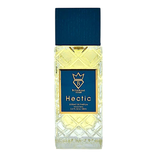 Bujairami Hectic Extrait de Parfum 100 ml Unisex Parfum mit Zitronatzitrone, kalabrischer Bergamotte, sizilianischer Orange, Neroli, Ingwer, Zimt, Ambroxan und Guajakholz