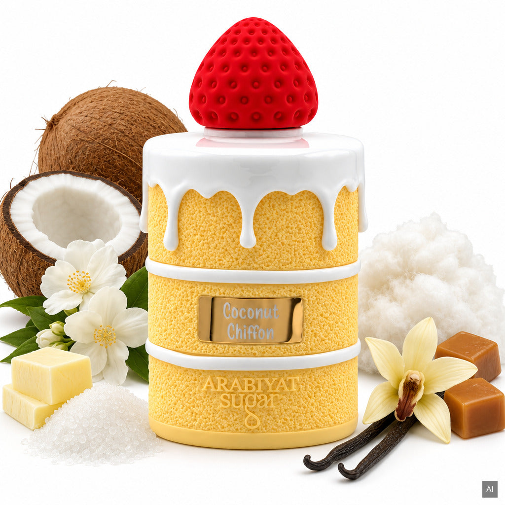 Arabiyat Sugar Coconut Chiffon Eau de Parfum 100 ml – süßer Unisex-Duft orientalisch gourmand – Duftnoten