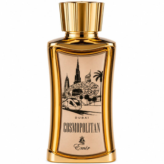 Paris Corner Cosmopolitan Dubai Eau de Parfum 85 ml – orientalischer Unisex-Duft mit Oud, Safran und Zimt