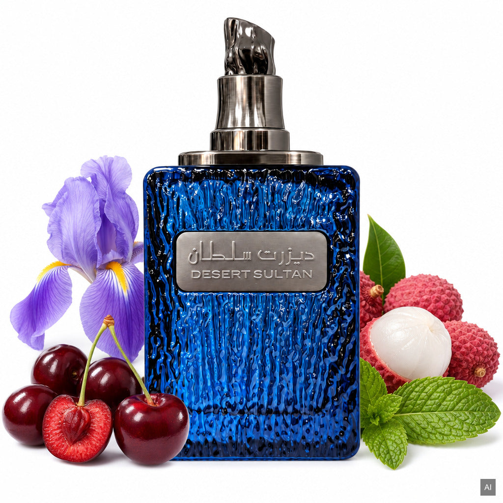 Ard Al Zaafaran Desert Sultan Sapphire Eau de Parfum 100 ml – orientalisch-blumiger Unisex-Duft mit Iris, Jasmin und Vanille