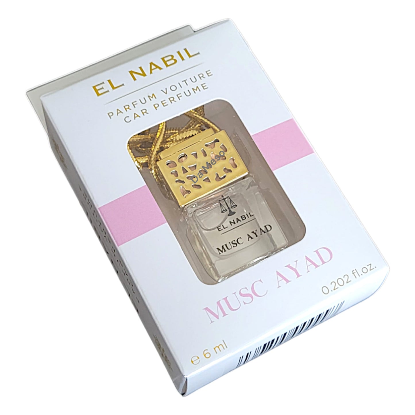 El Nabil Autoduft Edel Lufterfrischer Auto Parfum mit Holz 6 ml