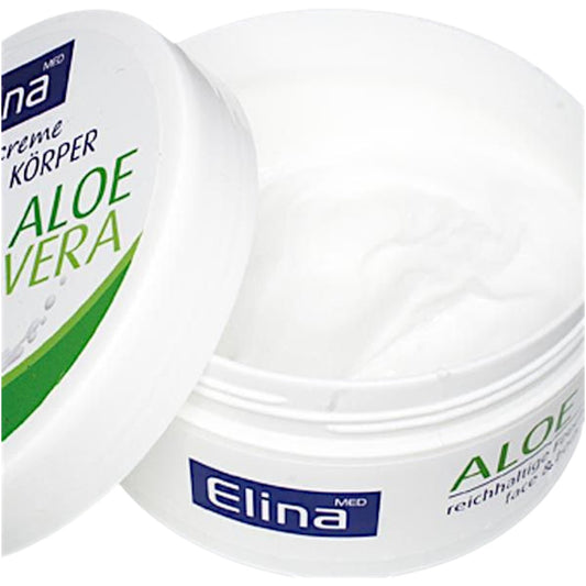 Elina Aloe Vera Pflegecreme für Körper & Gesicht – Hautcreme mit Aloe Vera 150 ml