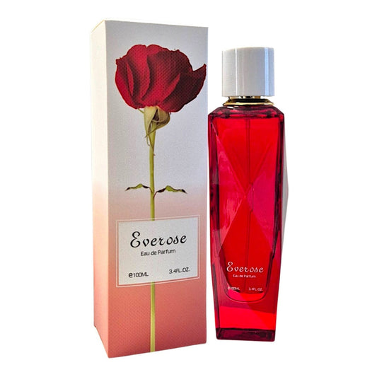 Everose Eau de Parfum 100 ml Damenparfum mit Grapefruit, Bergamotte, Erdbeere, Gardenie, Jasmin, Vanille, Moschus und weißen Hölzern im eleganten Flakon