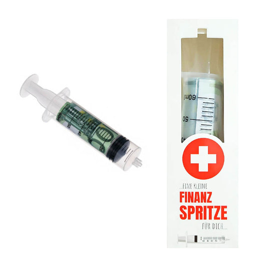 Geschenkartikel Finanzspritze 15x3cm