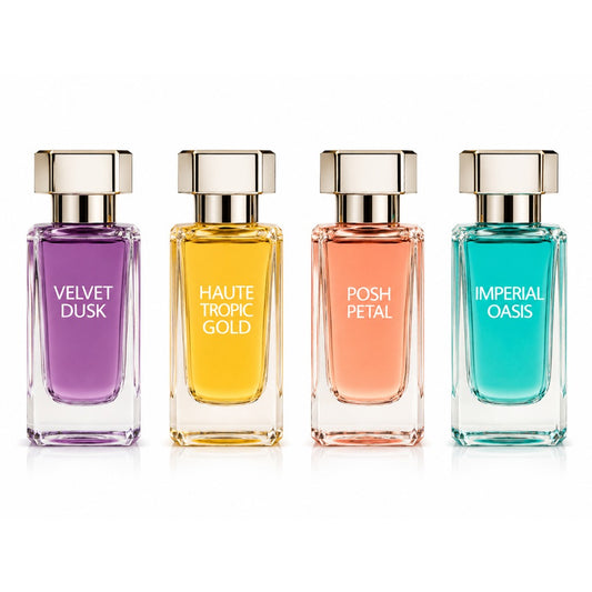 Fine Perfumery London Laghmani Signature Collection Eau de Parfum SET 4x30 ml – blumig-orientalisches Damen-Geschenkset