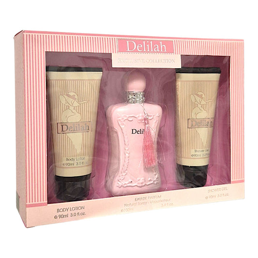 Fragrance Couture Delilah Set mit Eau de Parfum Bodylotion und Shower Gel
