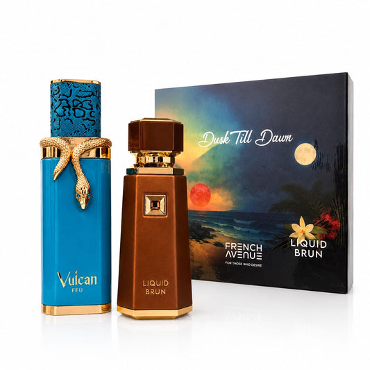 French Avenue Dusk Till Dawn Geschenkset mit Vulcan Feu und Liquid Brun Extrait de Parfum