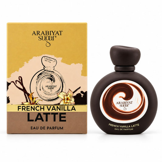 Arabiyat Sugar French Vanilla Latte Eau de Parfum 100 ml – orientalischer Unisex-Gourmandduft mit Kakao, Kokos und Sandelholz