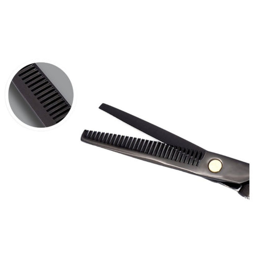 Professionelle Effilierschere aus Edelstahl Texturierende Friseurschere gerade 17 cm