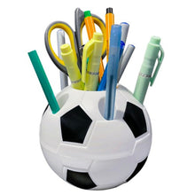 Fußball Stiftehalter mit Schreibwaren-Set – Schreibtisch-Organizer für Kinder & Fußballfans