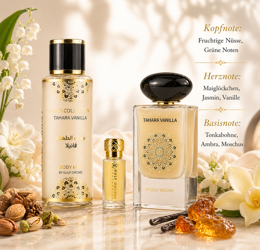 Gulf Orchid Tahara Vanilla EDP Geschenkset 3 teilig