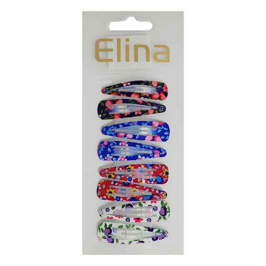 Haarclip Blumen 8er sort. Farben 4,5cm