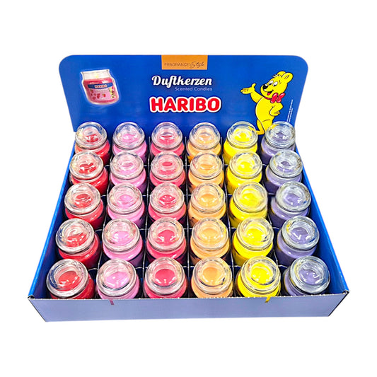 Haribo All Year Duftkerze 30 x 85g Island Thekendisplay 6 sorten