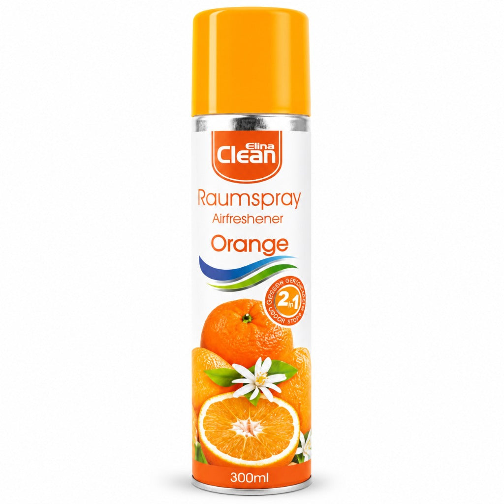 Jean Products Elina Clean Raumspray Orange Airfreshener 3x300ml – frischer Zitrusduft als Lufterfrischer – Bild 2