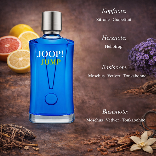 Joop! Jump Eau de Toilette Frisch süßer Duft mit Tonkabohne